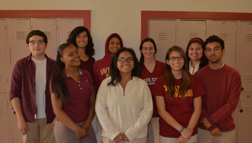 Wilson High School (Where the Freedom Writers were founded in Room 203) Freedom Writer Scholars receiving their Freedom Writers Scholarships in 2015.