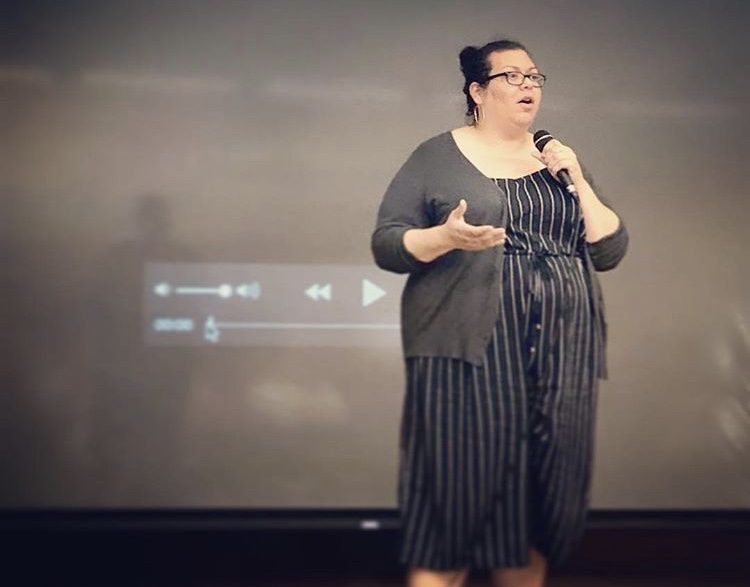 Original Freedom Writer Sue Ellen conducts a Freedom Writers Foundation speech at a Keynote Speaking engagement